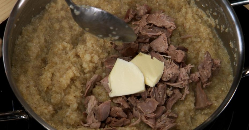 Каша с уткой