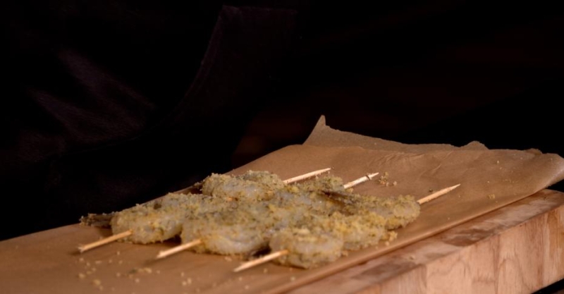 Шашлычки из креветок