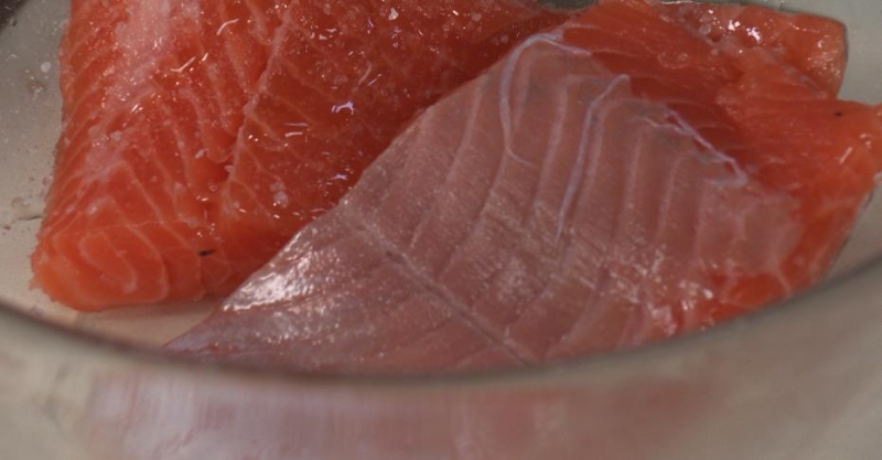 Медальоны форели в апельсиновой глазури