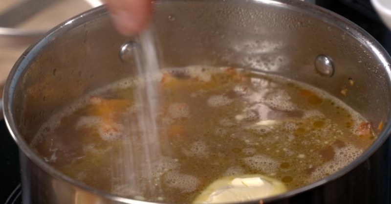 Гречка с лисичками