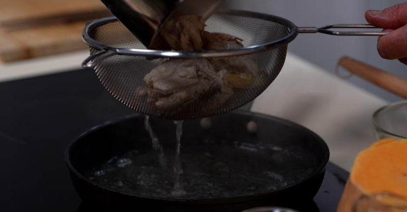 Куриная грудка, фаршированная креветками