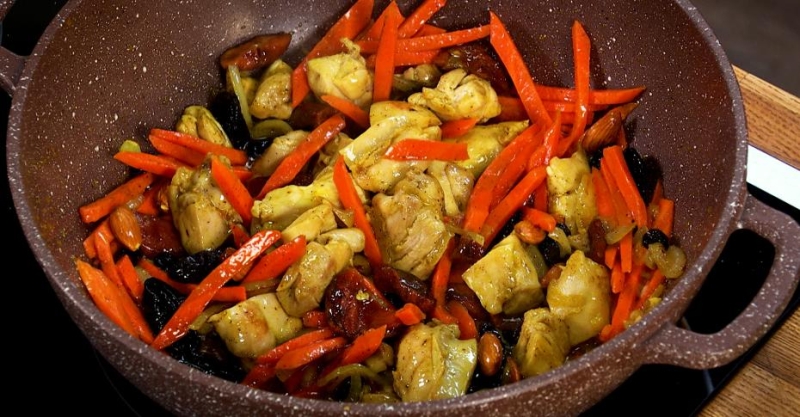 Киноа с курицей