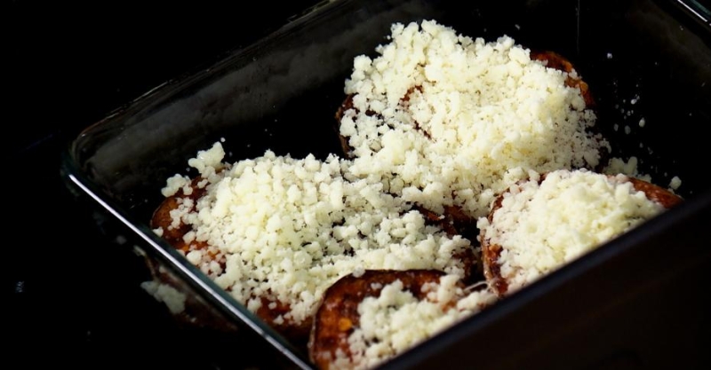 Картофель с пармезаном и овощами