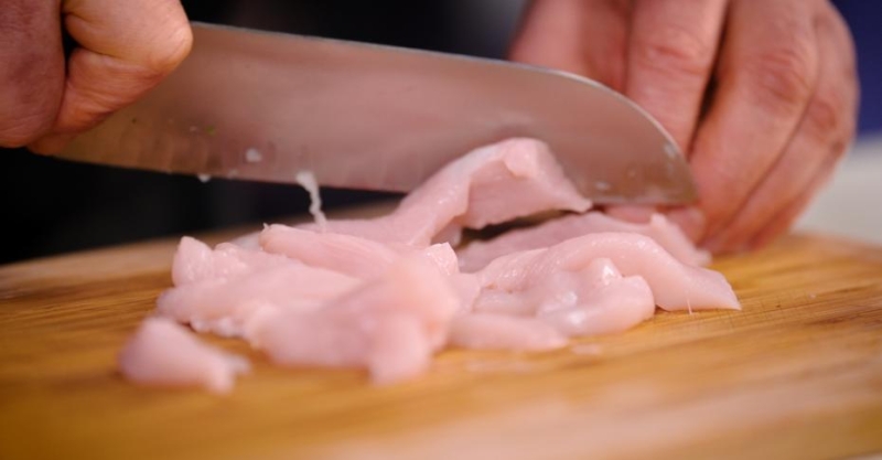 Соба с курицей и шиитаке