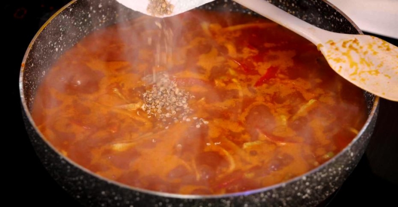 Лагман с редькой